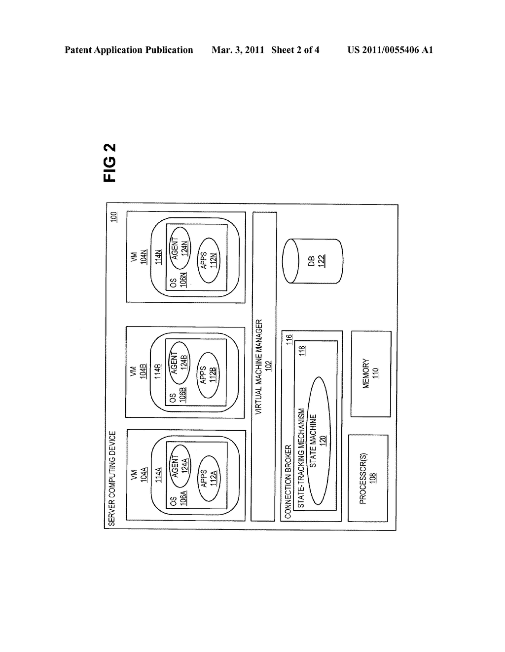 Maintaining session states within virtual machine environments - diagram, schematic, and image 03