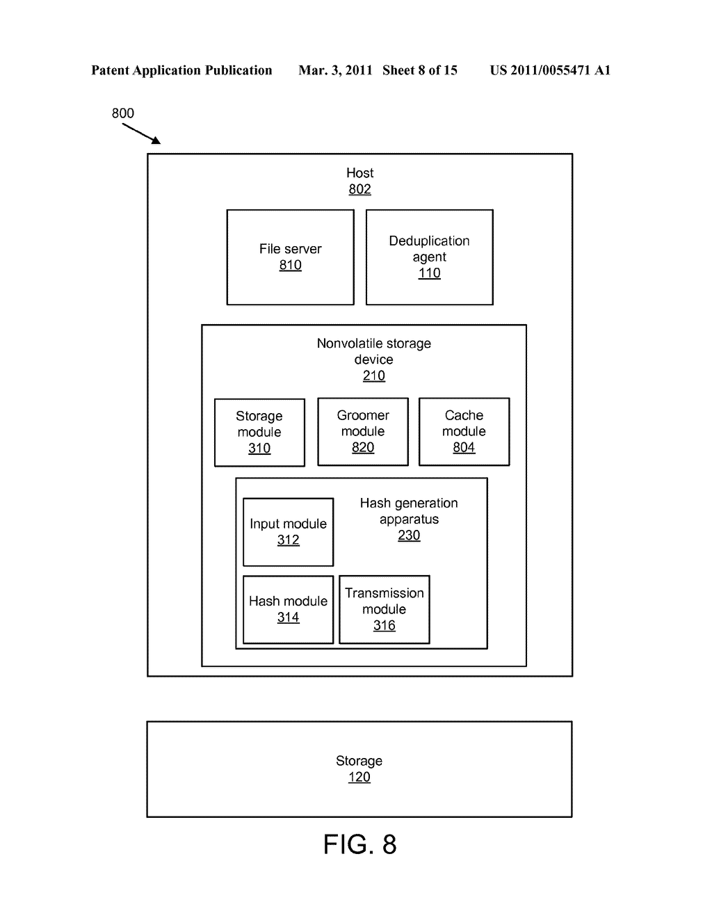 APPARATUS, SYSTEM, AND METHOD FOR IMPROVED DATA DEDUPLICATION - diagram, schematic, and image 09