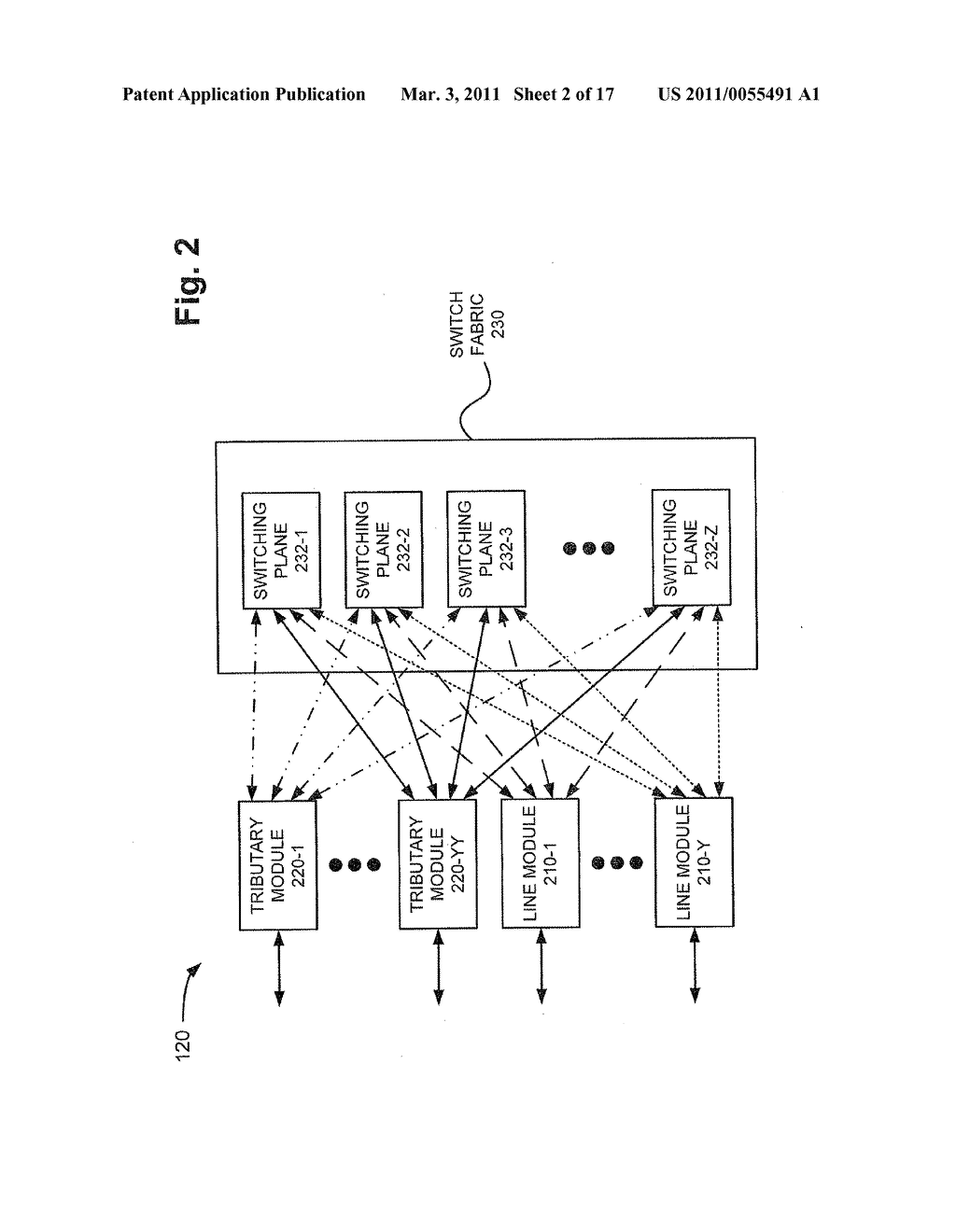 SIMULTANEOUS SWITCHING OF MULTIPLE TIME SLOTS IN AN OPTICAL NETWORK NODE - diagram, schematic, and image 03