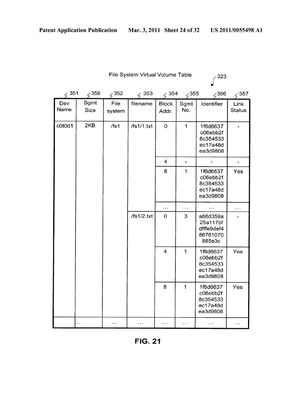 METHOD AND APPARATUS FOR DE-DUPLICATION AFTER MIRROR OPERATION - diagram, schematic, and image 25