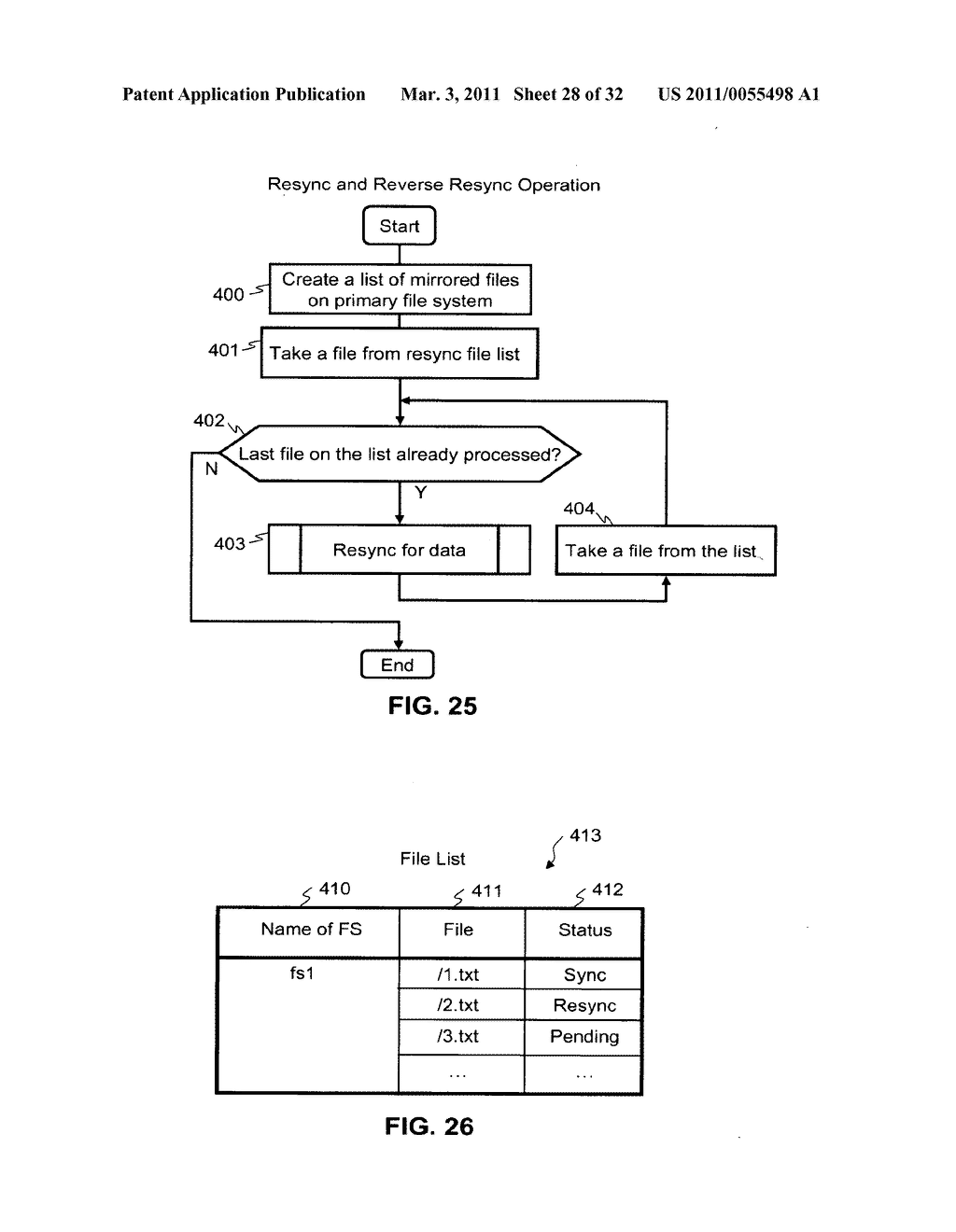 METHOD AND APPARATUS FOR DE-DUPLICATION AFTER MIRROR OPERATION - diagram, schematic, and image 29