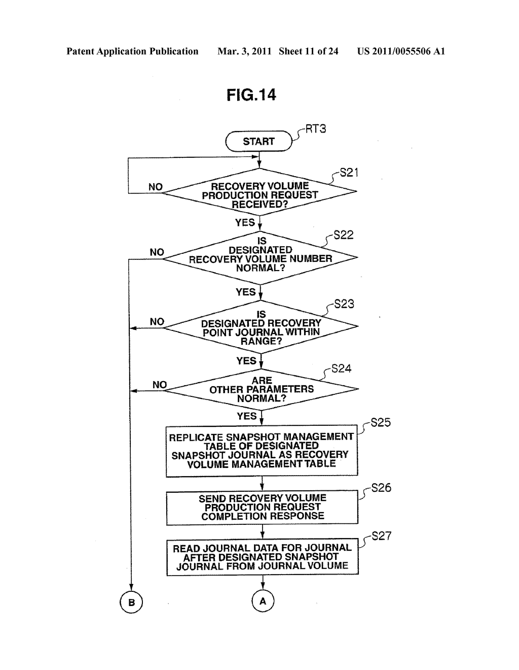 Storage System and Method of Producing Recovery Volume - diagram, schematic, and image 12