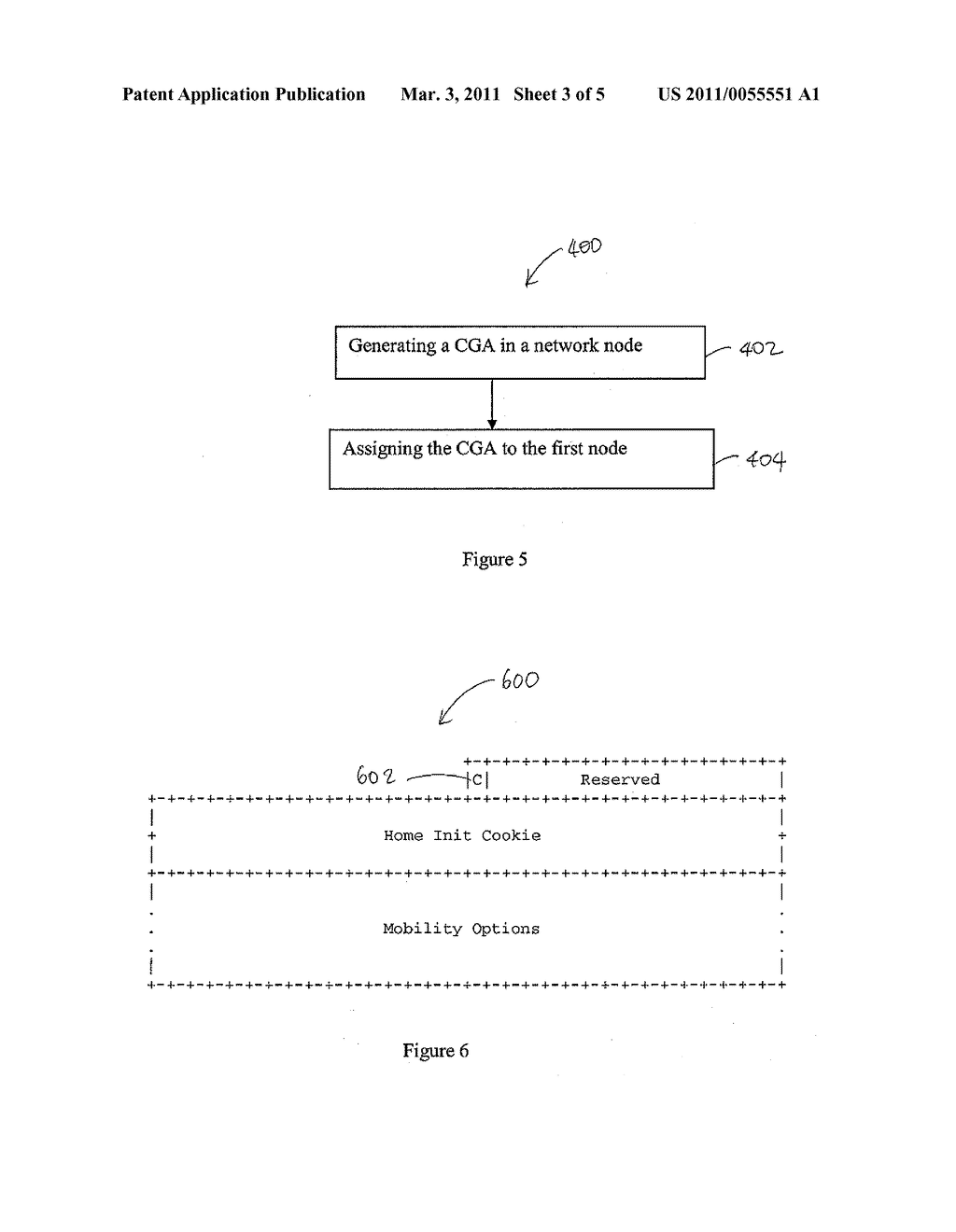 METHOD AND NETWORK NODES FOR GENERATING CRYPTOGRAPHICALLY GENERATED ADDRESSES IN MOBILE IP NETWORKS - diagram, schematic, and image 04