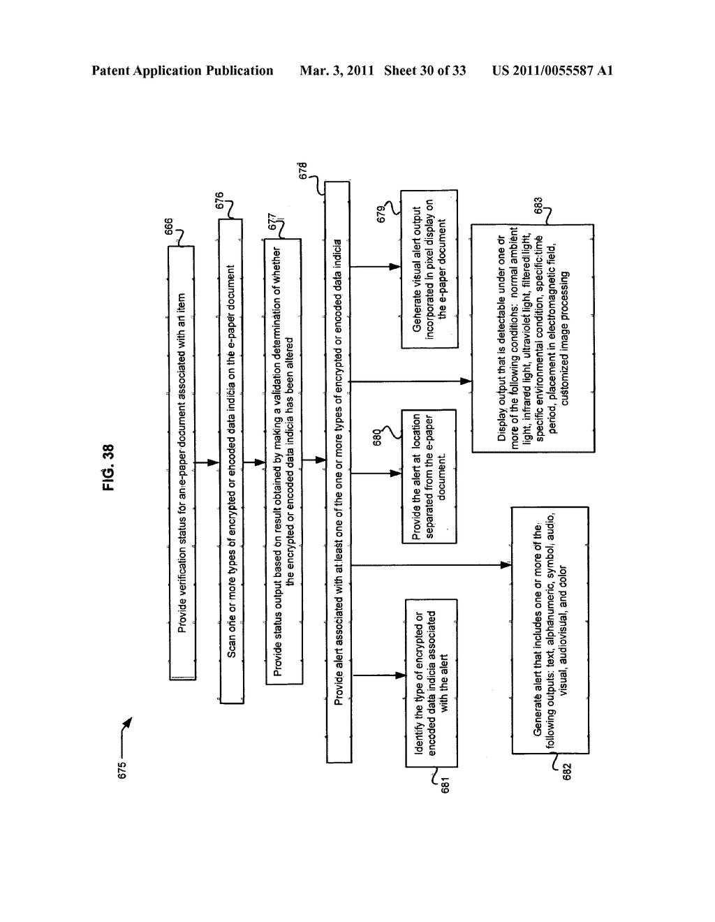 Alert options for electronic-paper verification - diagram, schematic, and image 31