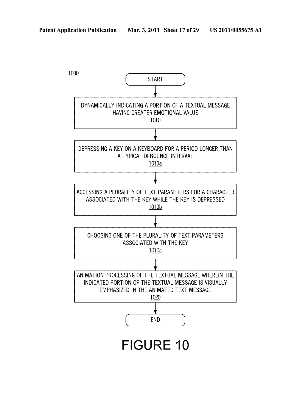 METHOD FOR EXPRESSING EMOTION IN A TEXT MESSAGE - diagram, schematic, and image 18