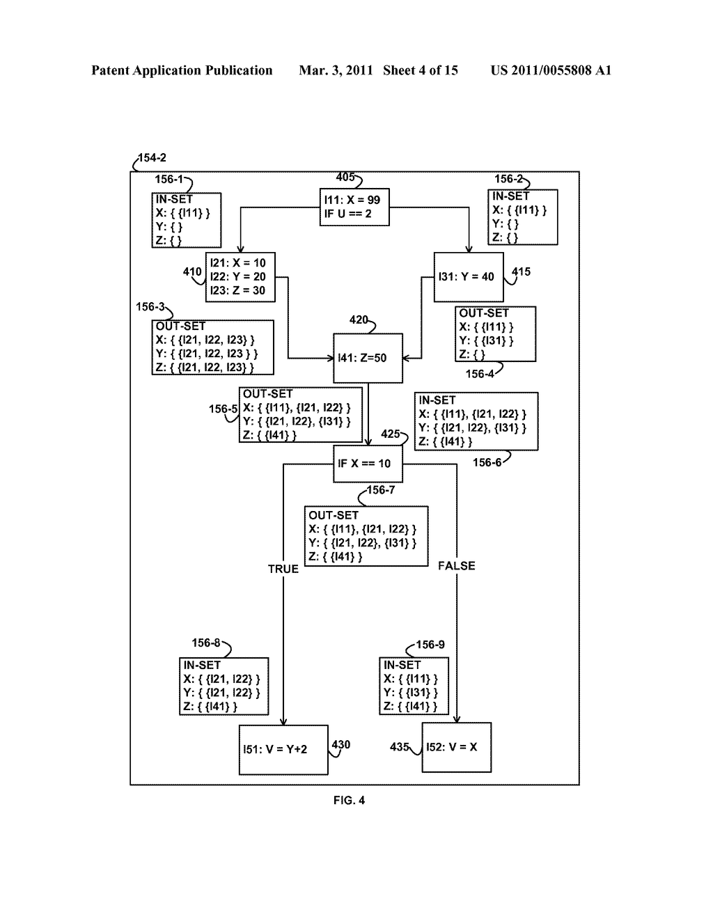 GENERATING OBJECT CODE THAT USES CALCULATED CONTENTS FOR A VARIABLE DETERMINED FROM A PREDICATE - diagram, schematic, and image 05