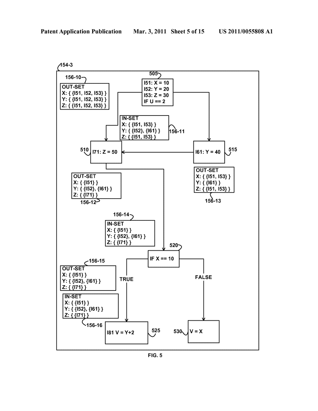 GENERATING OBJECT CODE THAT USES CALCULATED CONTENTS FOR A VARIABLE DETERMINED FROM A PREDICATE - diagram, schematic, and image 06