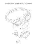 STRUCTURE OF SWIMMING GOGGLES diagram and image