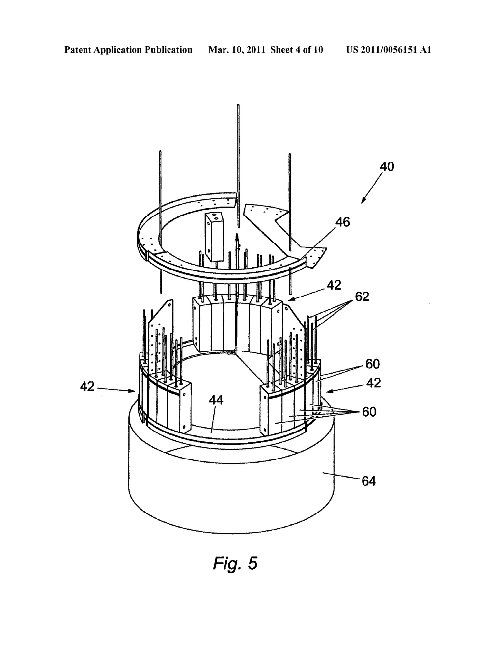 WINDTURBINE SUPPORT TOWER WITH PENDULUM-DAMPING MEANS - diagram, schematic, and image 05