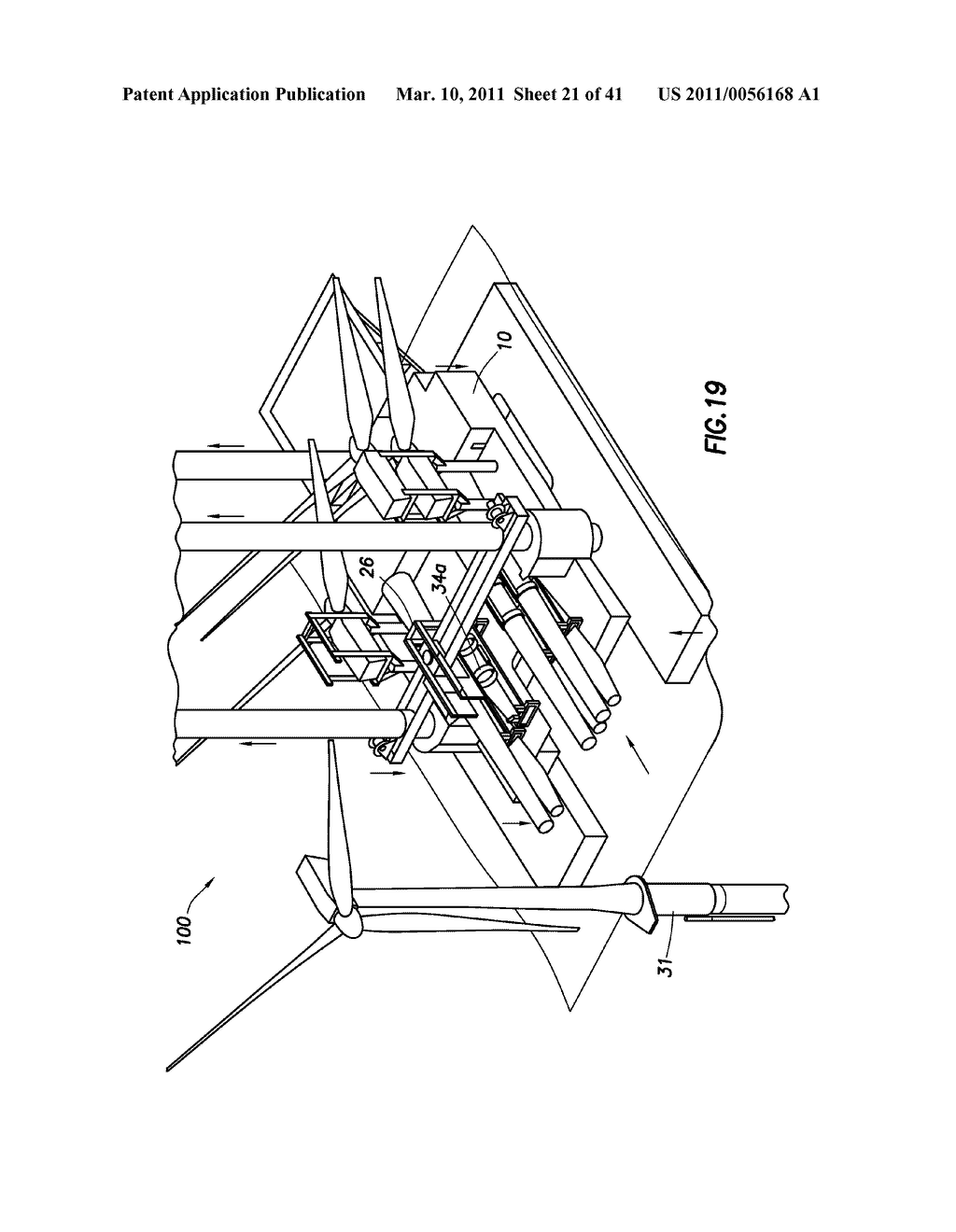 WINDMILL INSTALLATION SYSTEM AND METHOD FOR USING SAME - diagram, schematic, and image 22