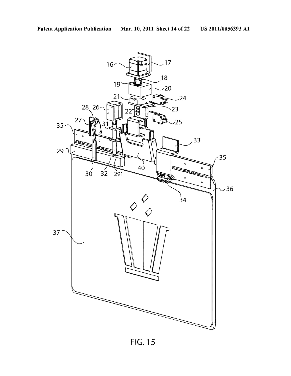 Waste Compaction and Lift Gate Mechanism - diagram, schematic, and image 15