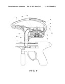 ROULETTE WHEEL-TYPE FUNNEL DEVICE FOR USE WITH HOPPER OF PAINTBALL MARKER diagram and image