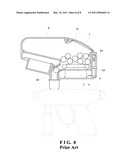 ROULETTE WHEEL-TYPE FUNNEL DEVICE FOR USE WITH HOPPER OF PAINTBALL MARKER diagram and image