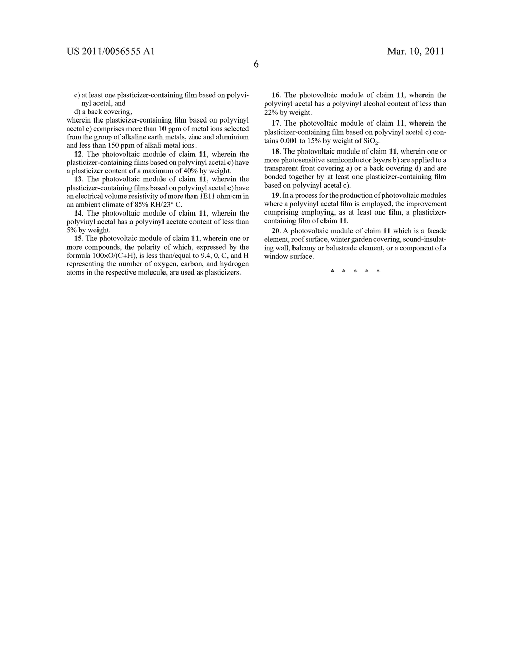 Photovoltaic Modules Containing Plasticized Intermediate Layer Films With High Volume Resistivity and Good Penetration Resistance - diagram, schematic, and image 07