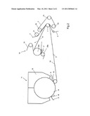 DEVICE AND PROCESS FOR DEWATERING A MATERIAL WEB diagram and image