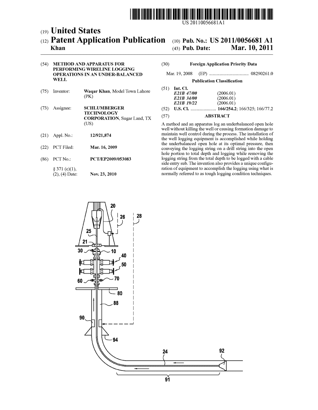 METHOD AND APPARATUS FOR PERFORMING WIRELINE LOGGING OPERATIONS IN AN UNDER-BALANCED WELL - diagram, schematic, and image 01