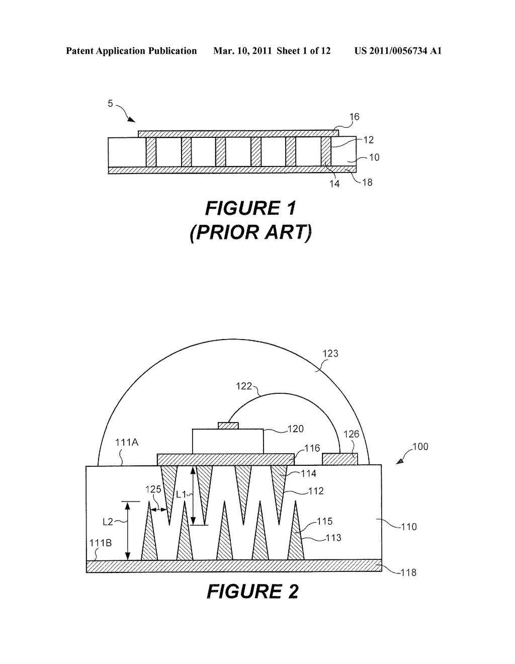 ELECTRONIC DEVICE SUBMOUNTS WITH THERMALLY CONDUCTIVE VIAS AND LIGHT EMITTING DEVICES INCLUDING THE SAME - diagram, schematic, and image 02