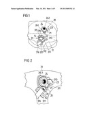 STEERING DEVICE FOR A MOTOR VEHICLE, HAVING A STEERING WHEEL AND A SUPERPOSITION GEARING diagram and image