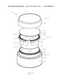 REFILLABLE PACKAGING DEVICE FOR A COSMETIC PRODUCT AND ASSOCIATED REFILL diagram and image