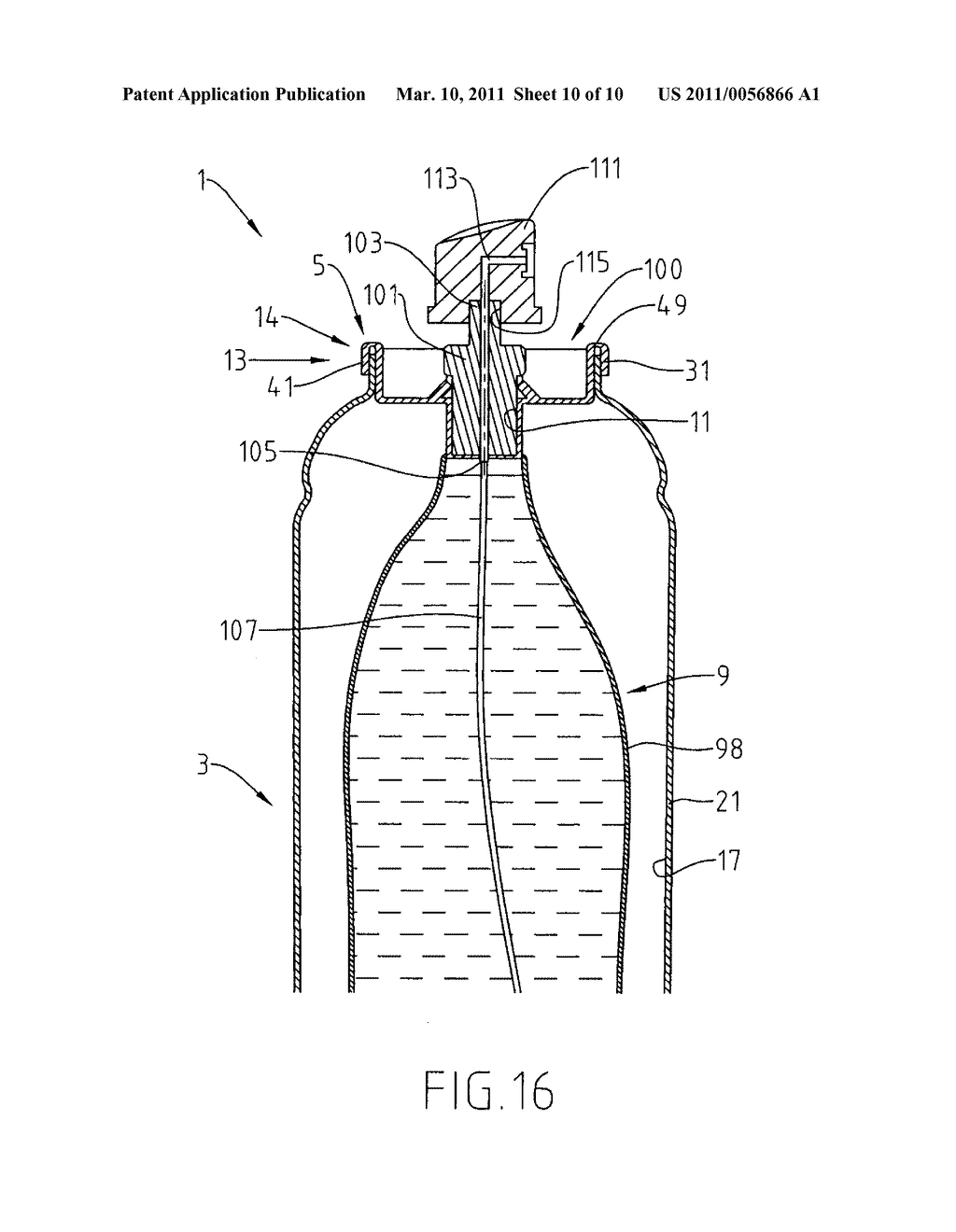 REFILLABLE PACKAGING DEVICE FOR A COSMETIC PRODUCT AND ASSOCIATED REFILL - diagram, schematic, and image 11