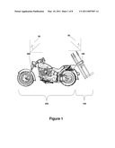 Motorcycle Carrying Device with Reversed Rake diagram and image