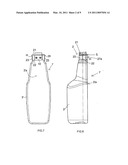 Plastic Preform and Single Container for Making a Dual-Container Dispenser diagram and image