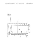 RADITION-EMITTIN SEMICONDUCTOR COMPONENT,RECEPTACLE FOR A RADIATION-EMITTING SEMICONDUCTOR COMPONENT,AND METHOD FOR PRODUCING A RADIATION-EMITTING SEMICONDUCTOR COMPONENT diagram and image