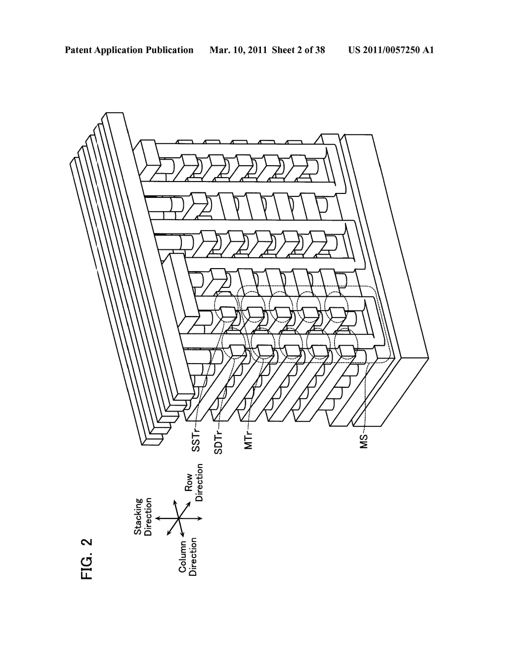 NONVOLATILE SEMICONDUCTOR MEMORY DEVICE AND METHOD OF MANUFACTURING THE SAME - diagram, schematic, and image 03