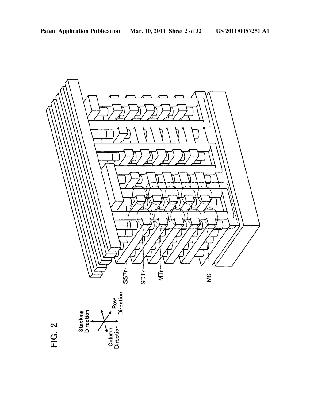 NONVOLATILE SEMICONDUCTOR MEMORY DEVICE AND METHOD OF MANUFACTURING THE SAME - diagram, schematic, and image 03