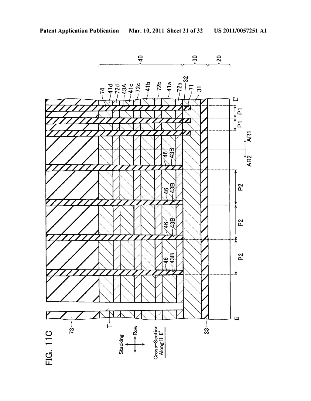 NONVOLATILE SEMICONDUCTOR MEMORY DEVICE AND METHOD OF MANUFACTURING THE SAME - diagram, schematic, and image 22