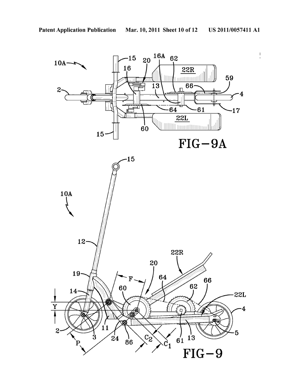 SCOOTER AND PEDAL DRIVE ASSEMBLY - diagram, schematic, and image 11