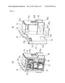 ARRANGEMENT STRUCTURE FOR CONTROL BOX AND ELECTRIC POWER CONVERTER IN FRAME-MOUNTED ENGINE GENERATOR diagram and image