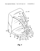 Self-contained multi-adjustable child safety seat diagram and image