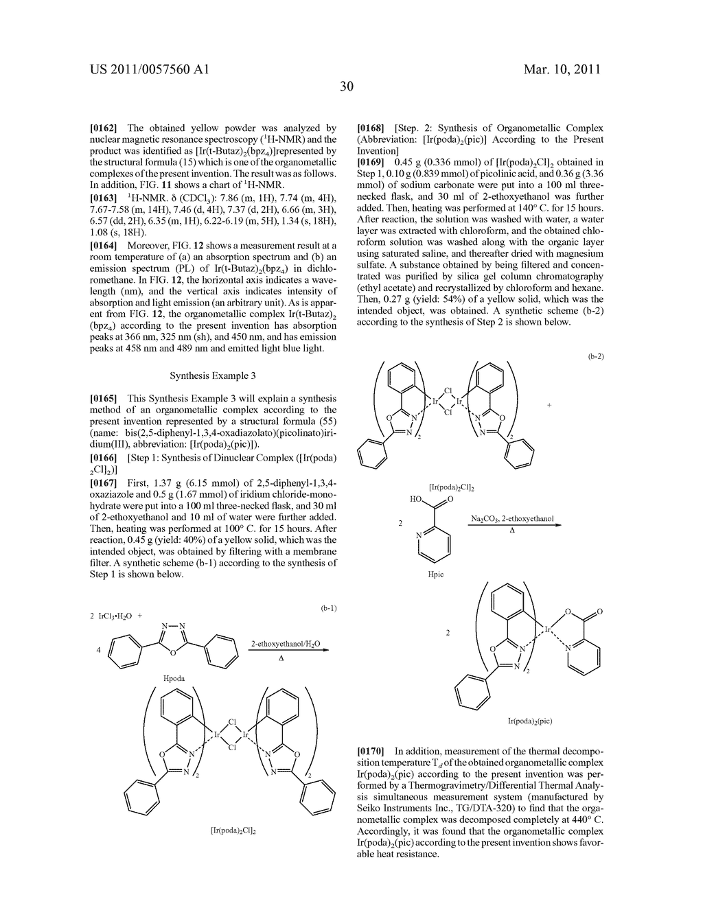 ORGANOMETALLIC COMPLEX, AND LIGHT-EMITTING ELEMENT AND LIGHT-EMITTING DEVICE USING THE SAME - diagram, schematic, and image 44