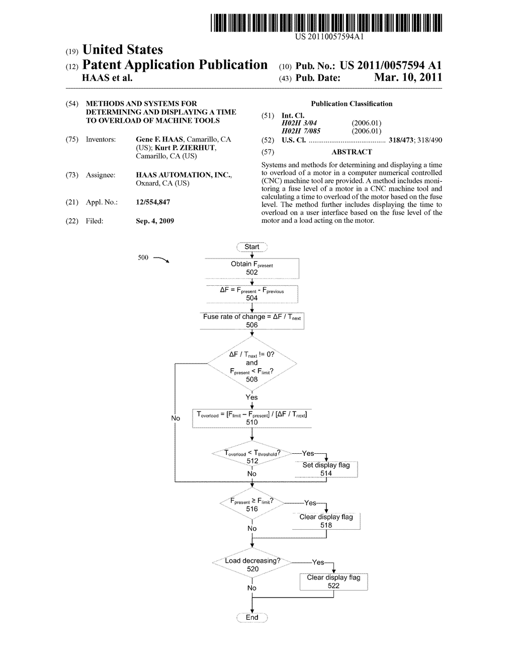 METHODS AND SYSTEMS FOR DETERMINING AND DISPLAYING A TIME TO OVERLOAD OF MACHINE TOOLS - diagram, schematic, and image 01