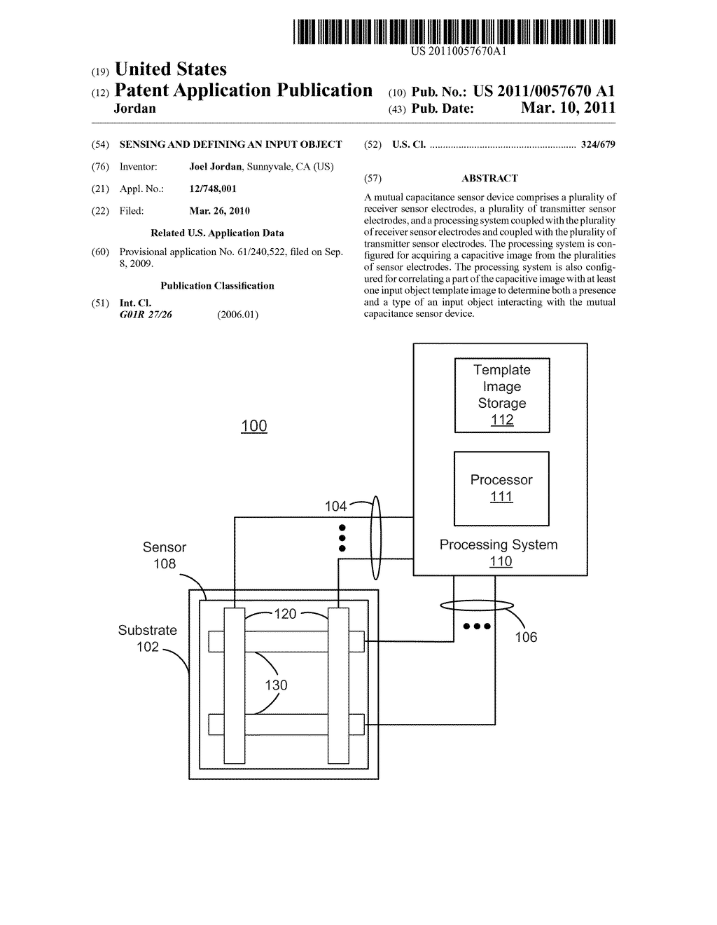 SENSING AND DEFINING AN INPUT OBJECT - diagram, schematic, and image 01