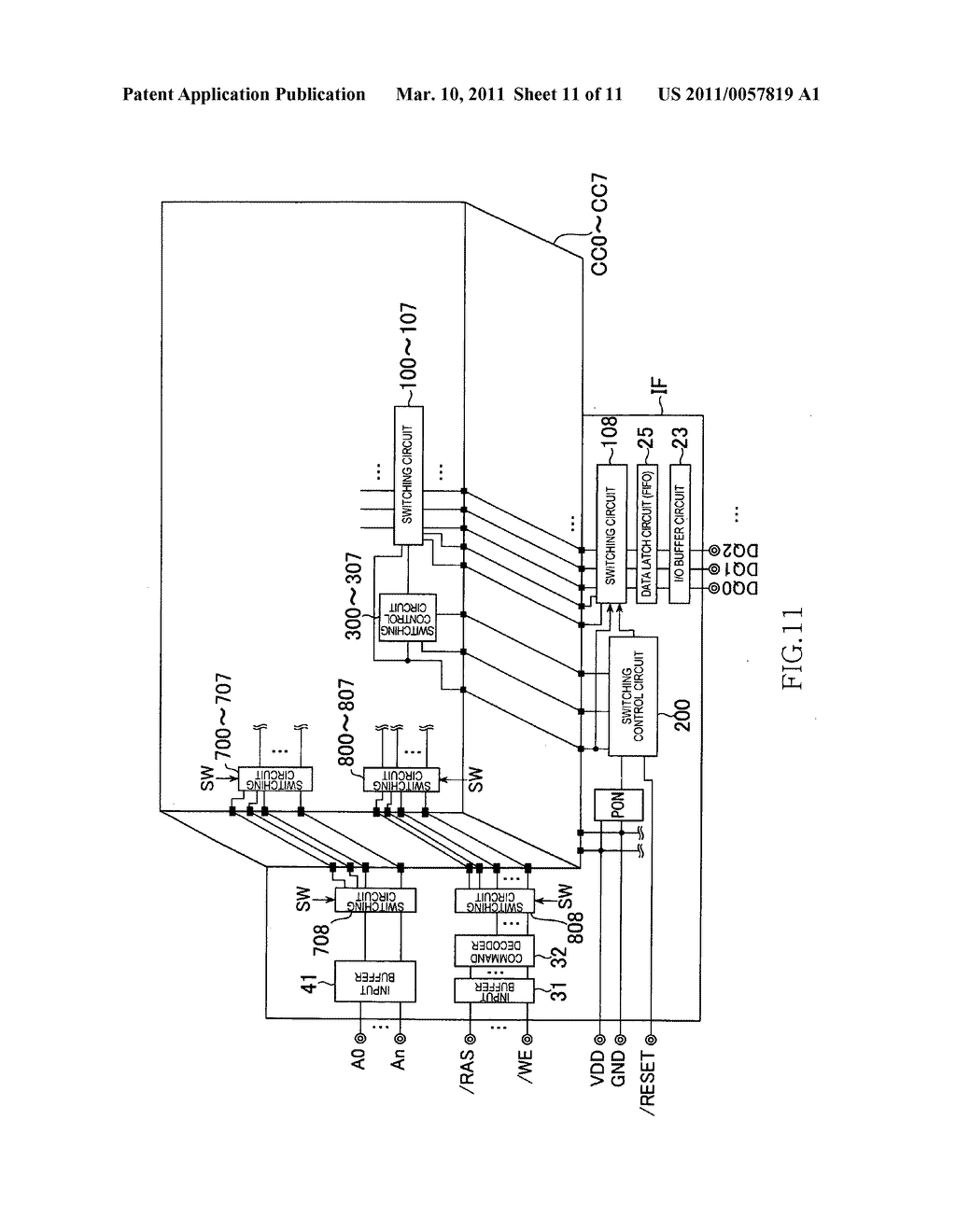 Semiconductor device having plural semiconductor chips laminated to each other - diagram, schematic, and image 12