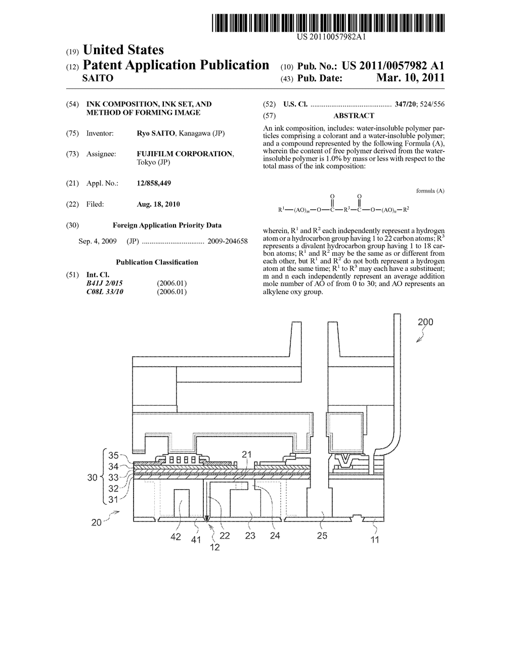 INK COMPOSITION, INK SET, AND METHOD OF FORMING IMAGE - diagram, schematic, and image 01