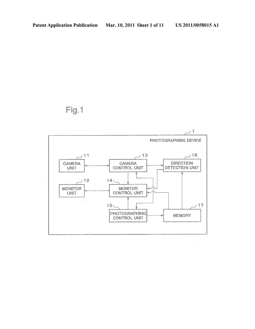 PHOTOGRAPHING DEVICE, PORTABLE INFORMATION PROCESSING TERMINAL, MONITOR DISPLAY METHOD FOR PHOTOGRAPHING DEVICE, AND PROGRAM - diagram, schematic, and image 02
