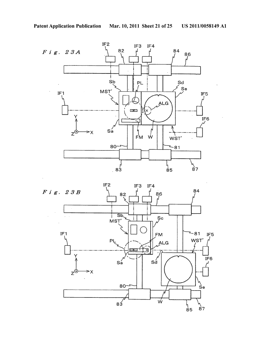 Stage drive method and stage unit, exposure apparatus, and device manufacturing method - diagram, schematic, and image 22