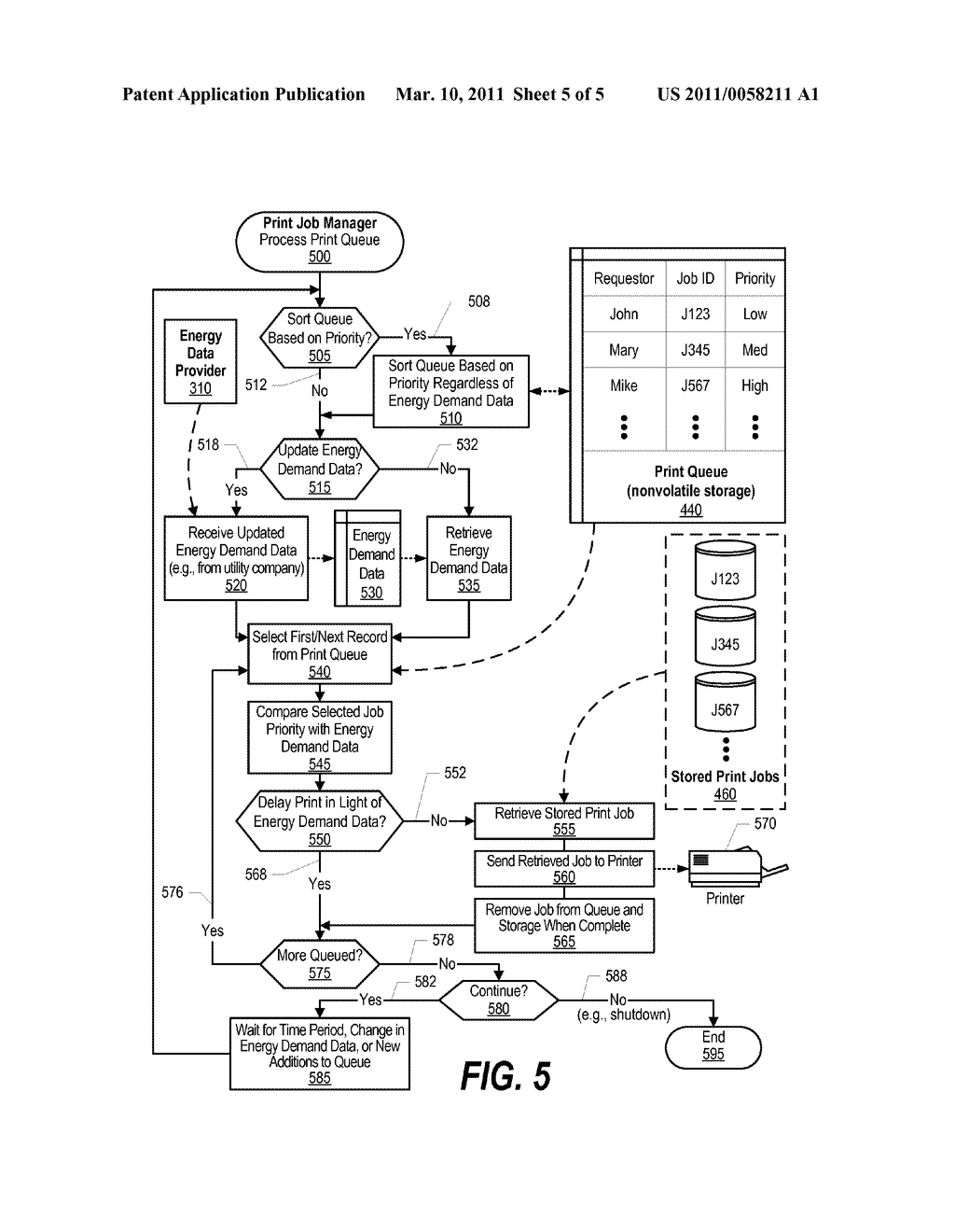 PRINT JOB MANAGEMENT BASED ON ENERGY PRICING AND LOAD - diagram, schematic, and image 06