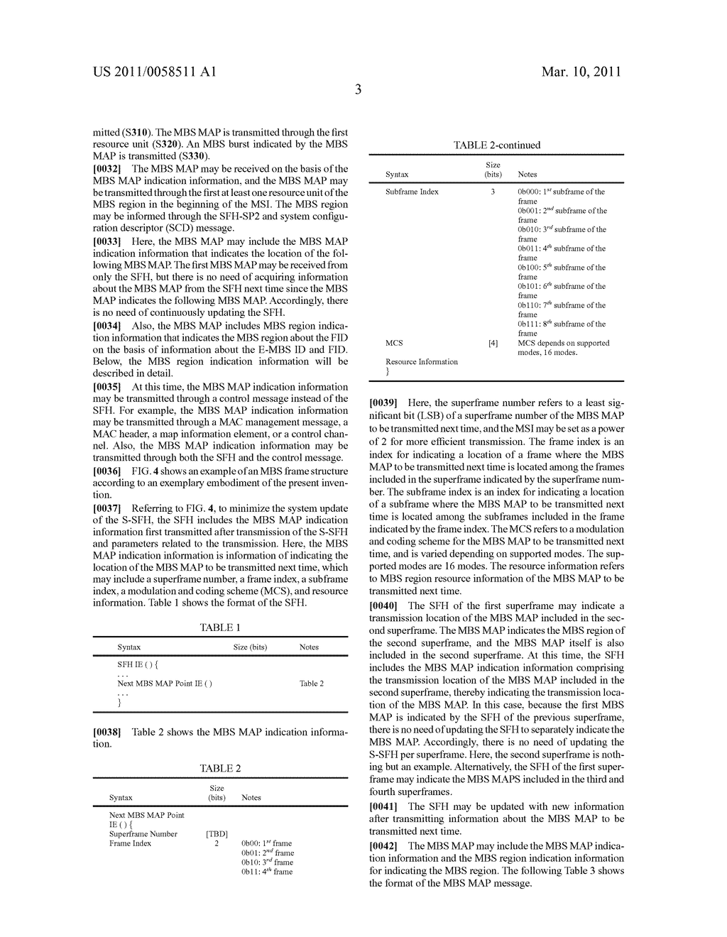 METHOD FOR TRANSMITTING DATA OF MULTICAST BROADCAST SERVICE USING SUPERFRAME HEADER IN MOBILE WIRELESS CONNECTION SYSTEM - diagram, schematic, and image 08