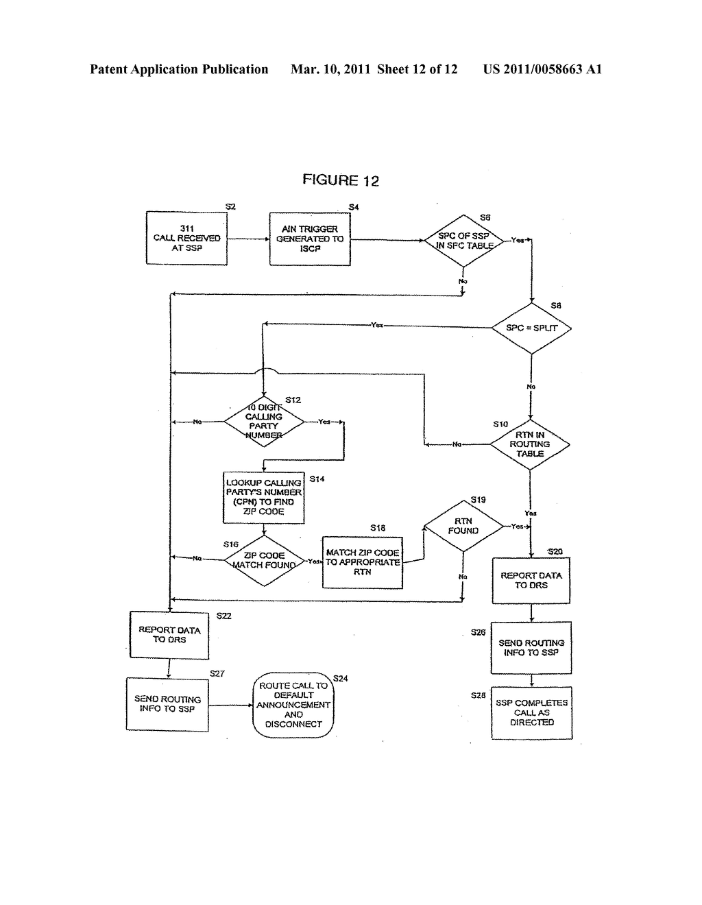 GEOGRAPHICAL CALL ROUTING FOR A NON-EMERGENCY CALLING SERVICE - diagram, schematic, and image 13