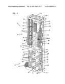 Optical fiber distribution frame with outside plant enclosure diagram and image