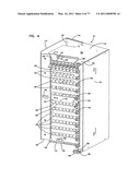 Optical fiber distribution frame with outside plant enclosure diagram and image