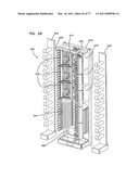 Optical fiber distribution frame with outside plant enclosure diagram and image