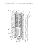 Optical fiber distribution frame with outside plant enclosure diagram and image