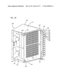 Optical fiber distribution frame with outside plant enclosure diagram and image