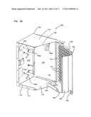 Optical fiber distribution frame with outside plant enclosure diagram and image