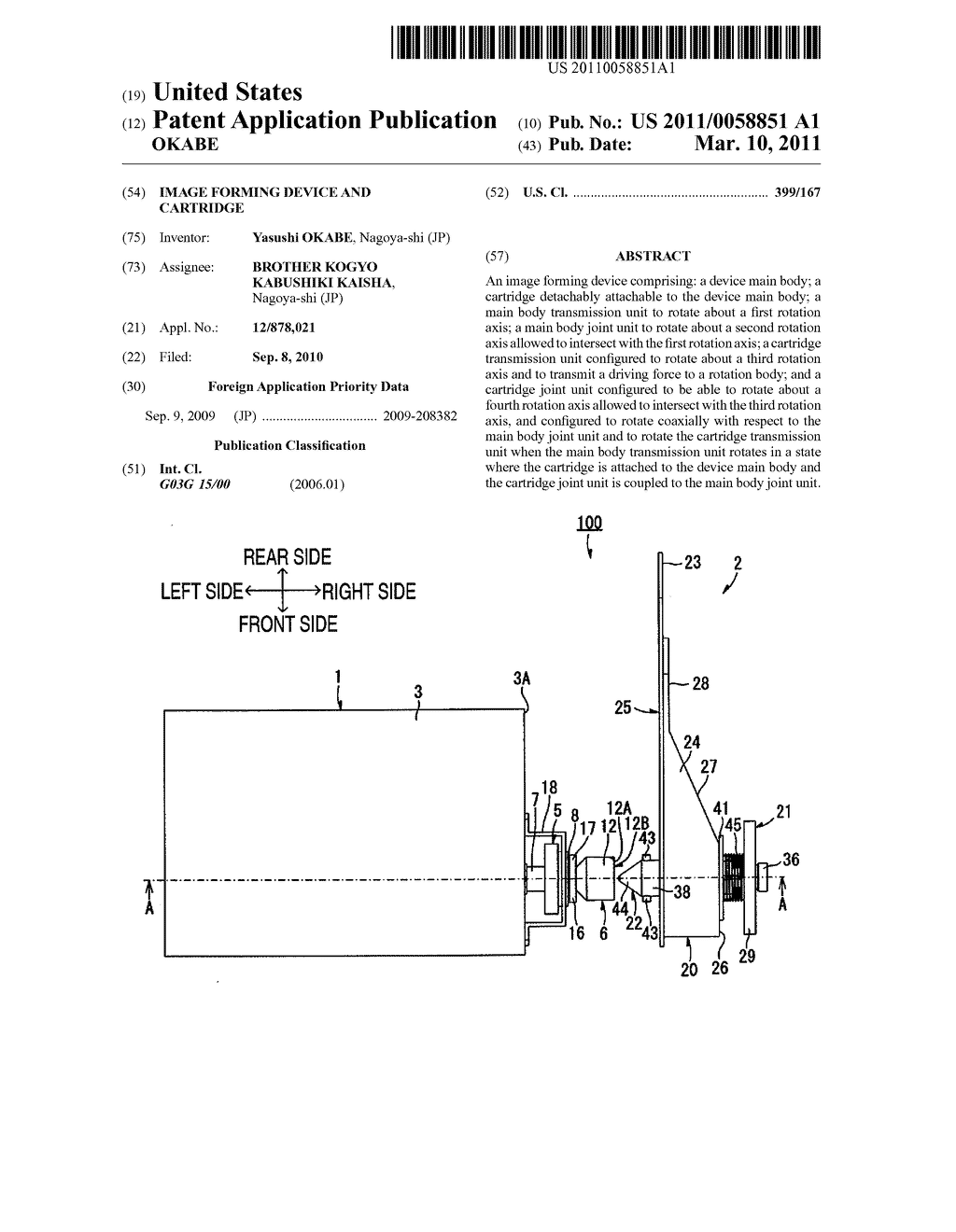 IMAGE FORMING DEVICE AND CARTRIDGE - diagram, schematic, and image 01